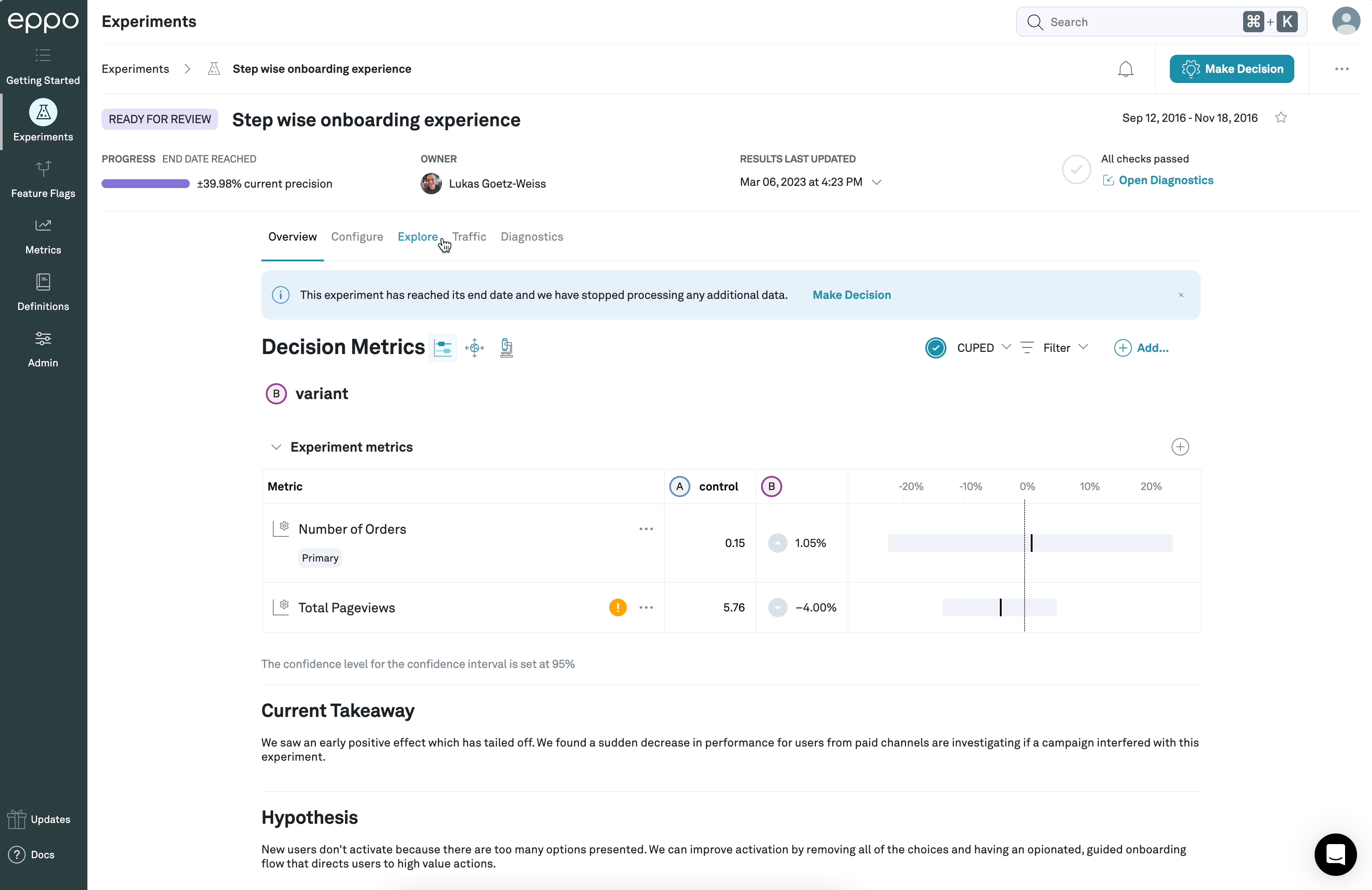 Explore click through