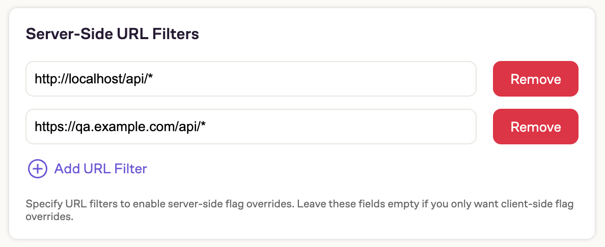 Server-Side URL Filters